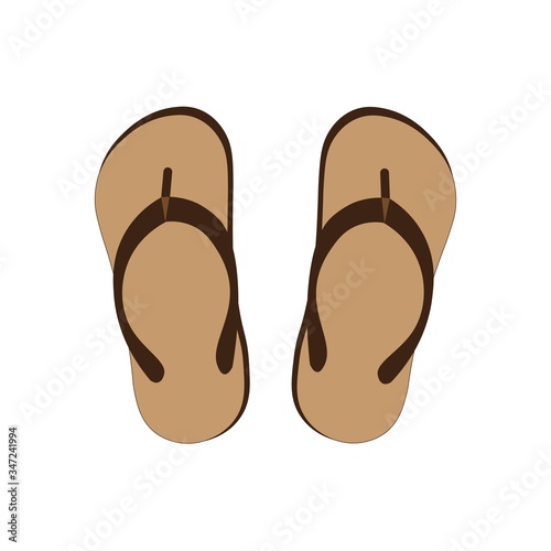 slippers logo vector design template