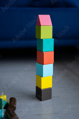 color blocks tower