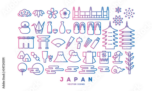 [JAPAN] vector icons 
