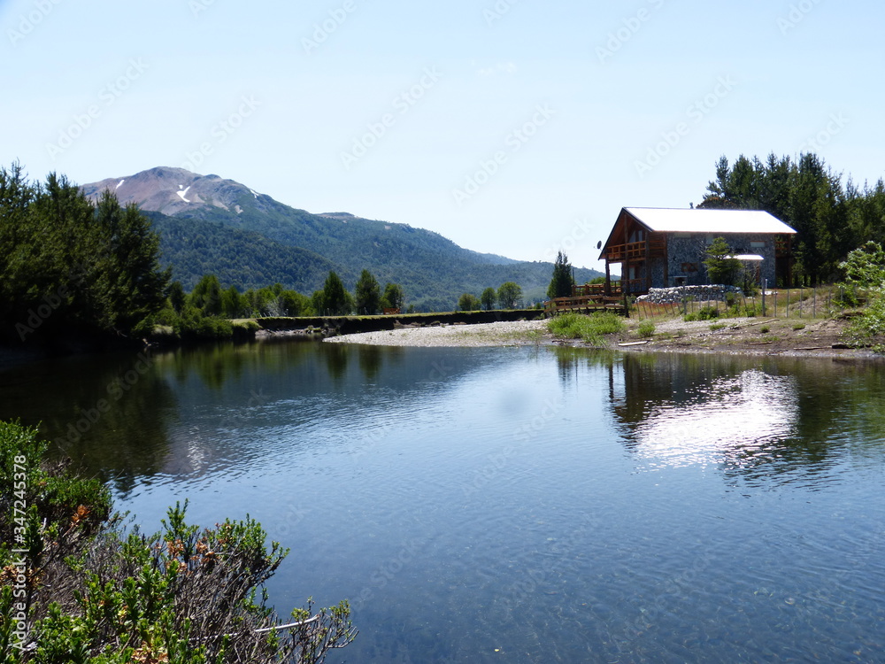 Fototapeta premium Home in the mountains