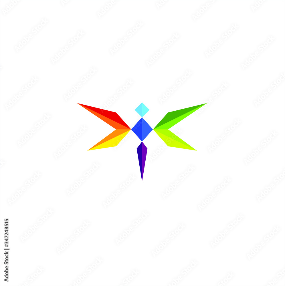 Dragonfly Technology Logo Design Vector Template Dragonfly Technology Logo Design Vector Template