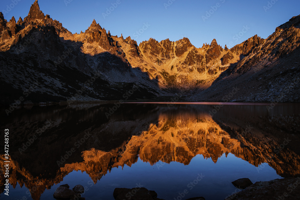 Mountain reflecting in the lake