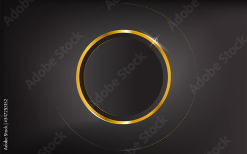 gold circle symbol background design