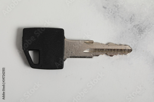 A pair of keys isolated on white background