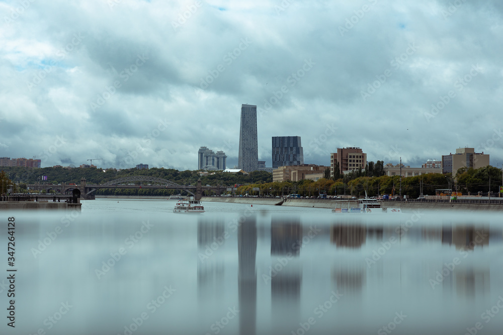 Fototapeta premium Moscow river view