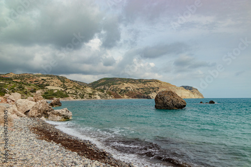 Cyprus Stone Coast of the Mediterranean Sea