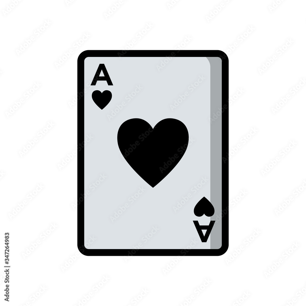 poker card icon design vector template poker card icon design vector template