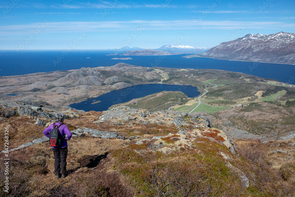 Mountain hike to Mofjellet in Northern Norway	