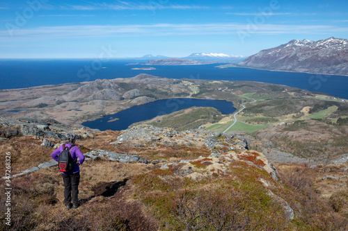 Mountain hike to Mofjellet in Northern Norway 
