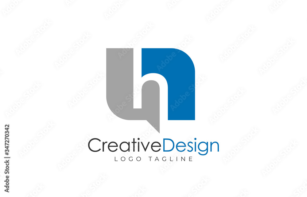 Letter h logo design template. Simple and clean flat design of letter h logo vector template. Letter h logo design template. Simple and clean flat design of letter h logo vector template.