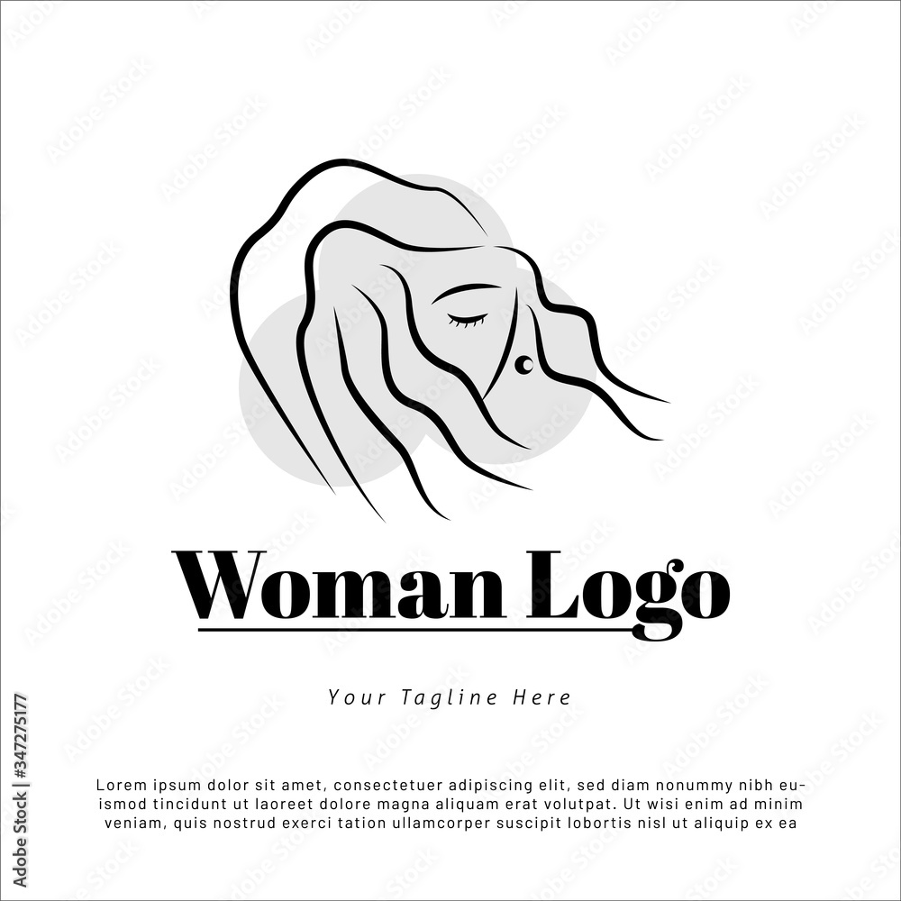 Logo Template Beauty woman