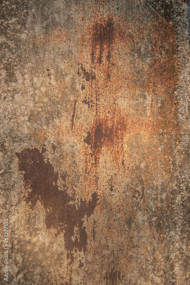 Fototapeta premium Dark worn rusty metal texture background. 