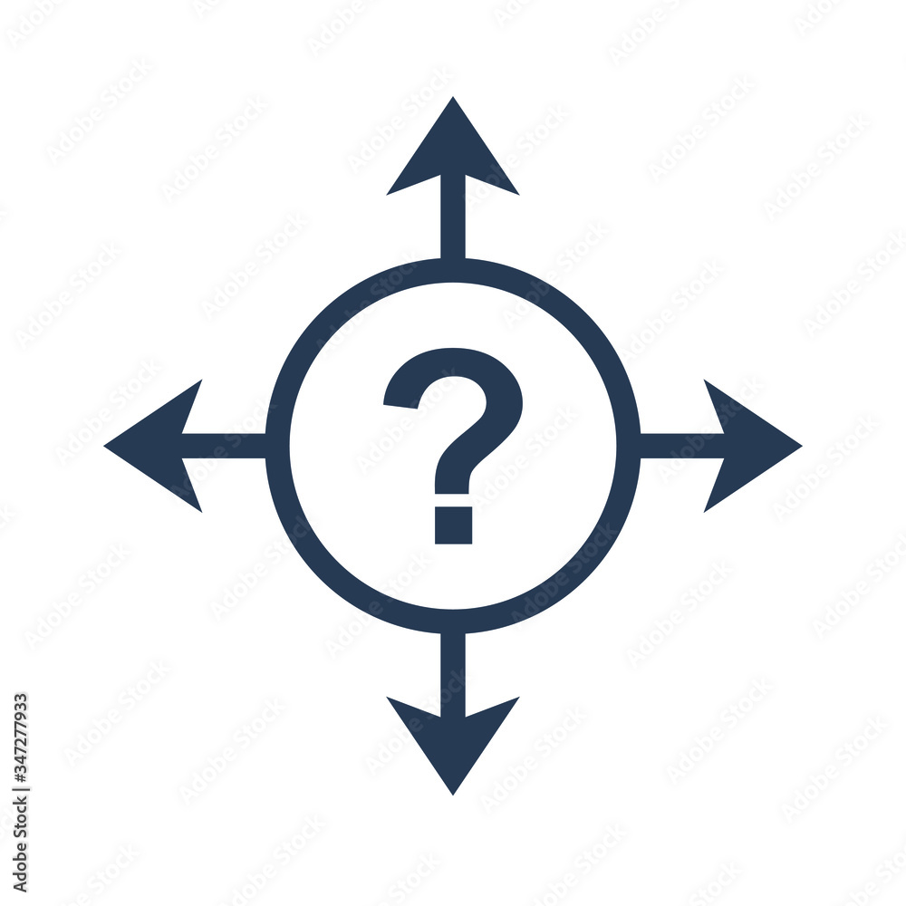 Decision making, direction, choice icon Decision making, direction, choice icon