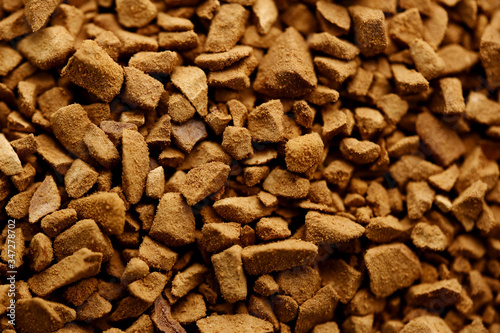 Instant coffee close up background