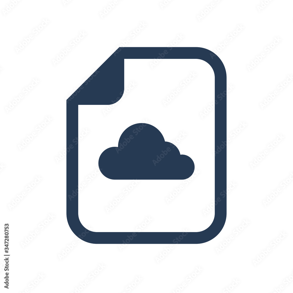 Cloud document icon Cloud document icon