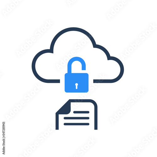 Security Cloud File Upload Icon