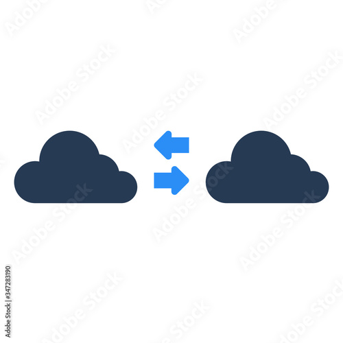 Cloud transfar icon