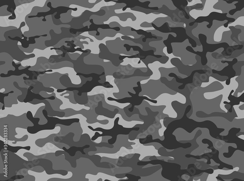 Camouflage winter classic horizontal. vector design