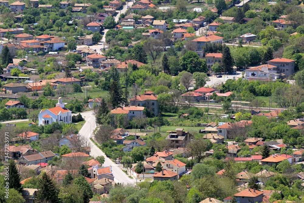View of the village of Madara (Bulgaria) from a height