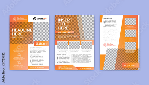 Flyer Template Layout Design. Modern business design. Corporate Business Flyer, Report, Catalog, Magazine Mockup.