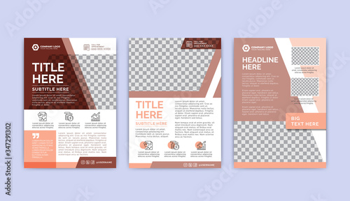 Flyer Template Layout Design. Modern business design. Corporate Business Flyer, Report, Catalog, Magazine Mockup.