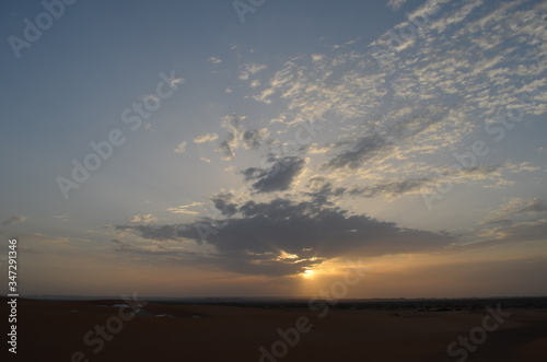 Sunrise in the desert