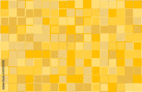 Artistic modern vector background from yellow color shades random mosaic pattern with variable width of borders of the same colors, useful for art, backgrounds, wallpapers and wrapping papers, etc