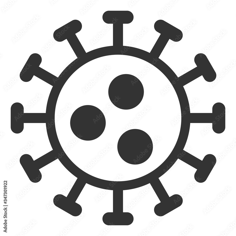 Vector SARS virus flat icon. Vector pictograph style is a flat symbol SARS virus icon on a white background. Vector SARS virus flat icon. Vector pictograph style is a flat symbol SARS virus icon on a white background.