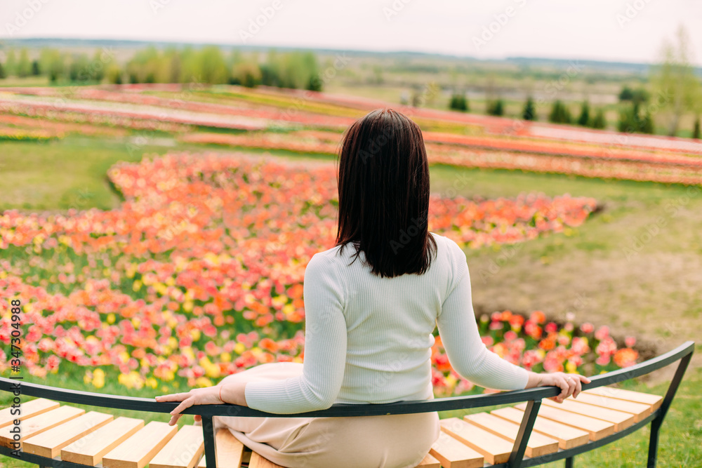 girl enjoys nature sitting curly bench top girl enjoys nature sitting curly bench top