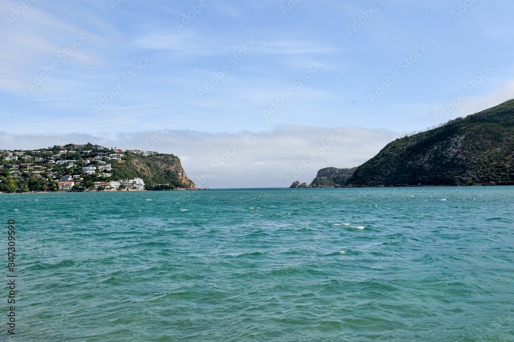 Knysna Heads is one of the top tourist attractions located on the Garden Route, South Africa 