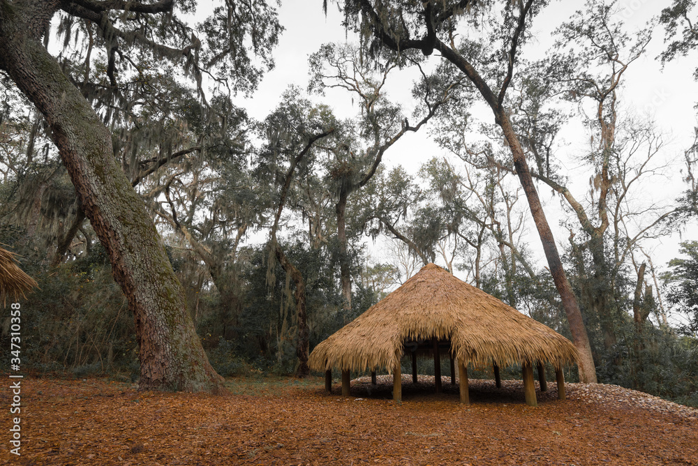 Hut in a landscape