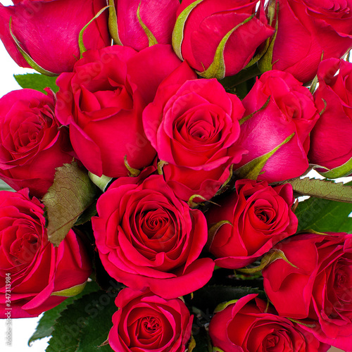 Bouquet of red roses.