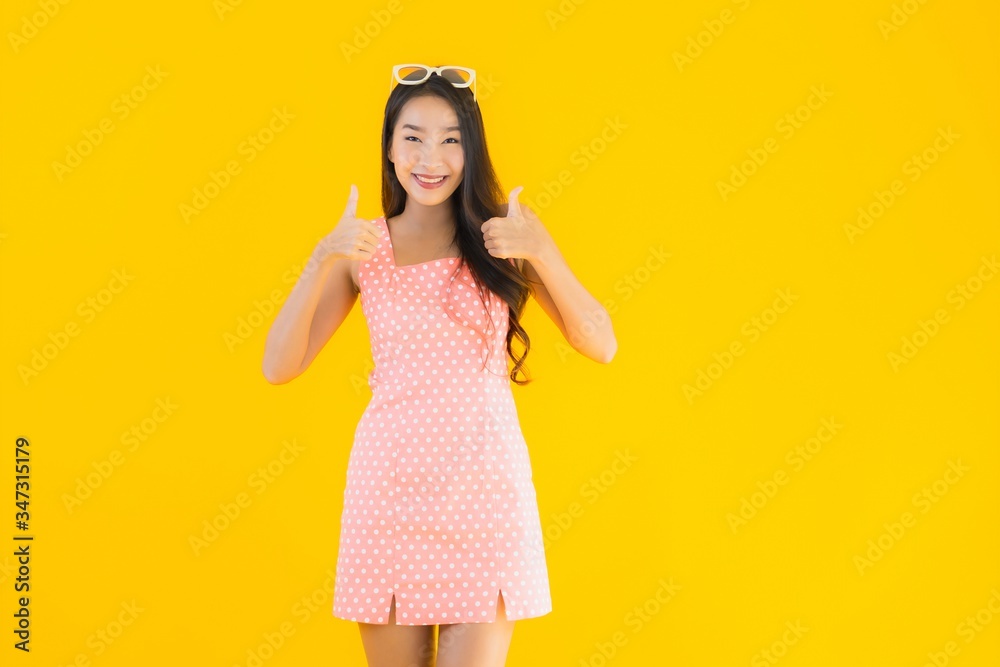 Portrait beautiful young asian woman smile happy Portrait beautiful young asian woman smile happy
