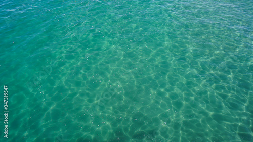 crystal clear blue water 