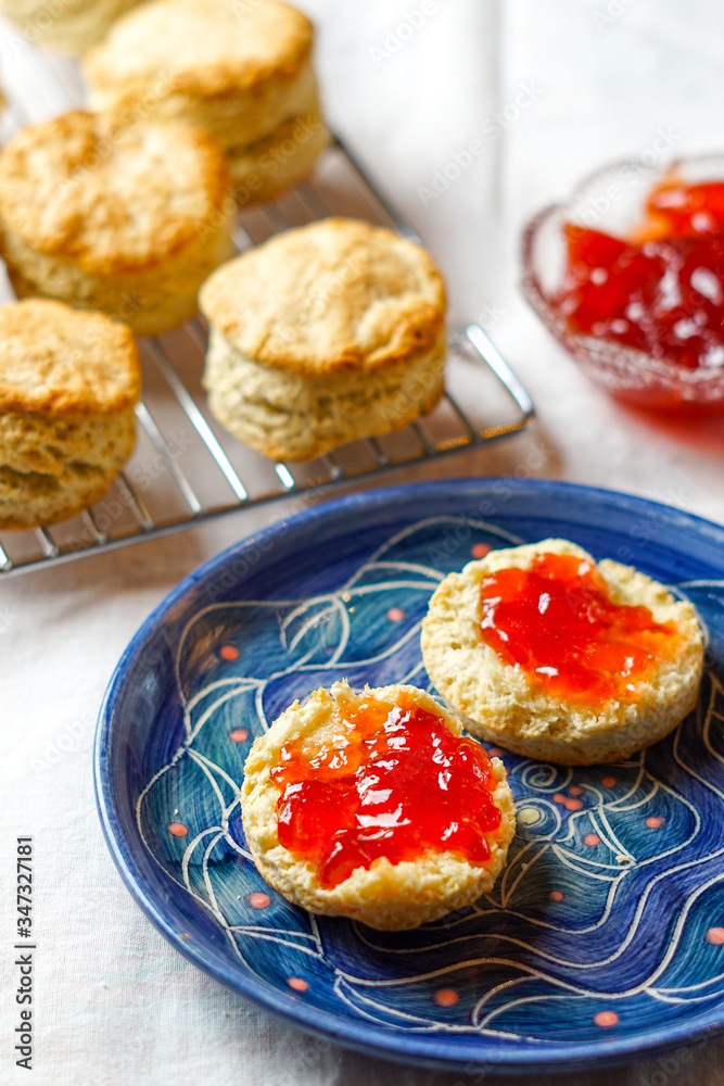 Traditional homemade scones Traditional homemade scones
