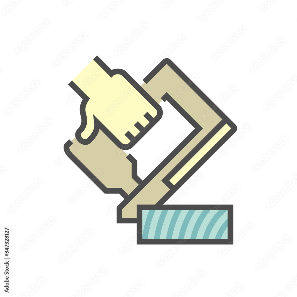 Wood floor construction and hammer vector icon design. Wood floor construction and hammer vector icon design.
