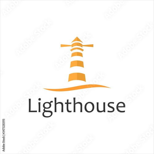 lighthouse vector logo modern design. © clothingart