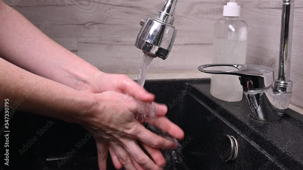 washing your hands in a hand with soap. disinfection and protection of viruses and diseases. epidemic covid washing your hands in a hand with soap. disinfection and protection of viruses and diseases. epidemic covid