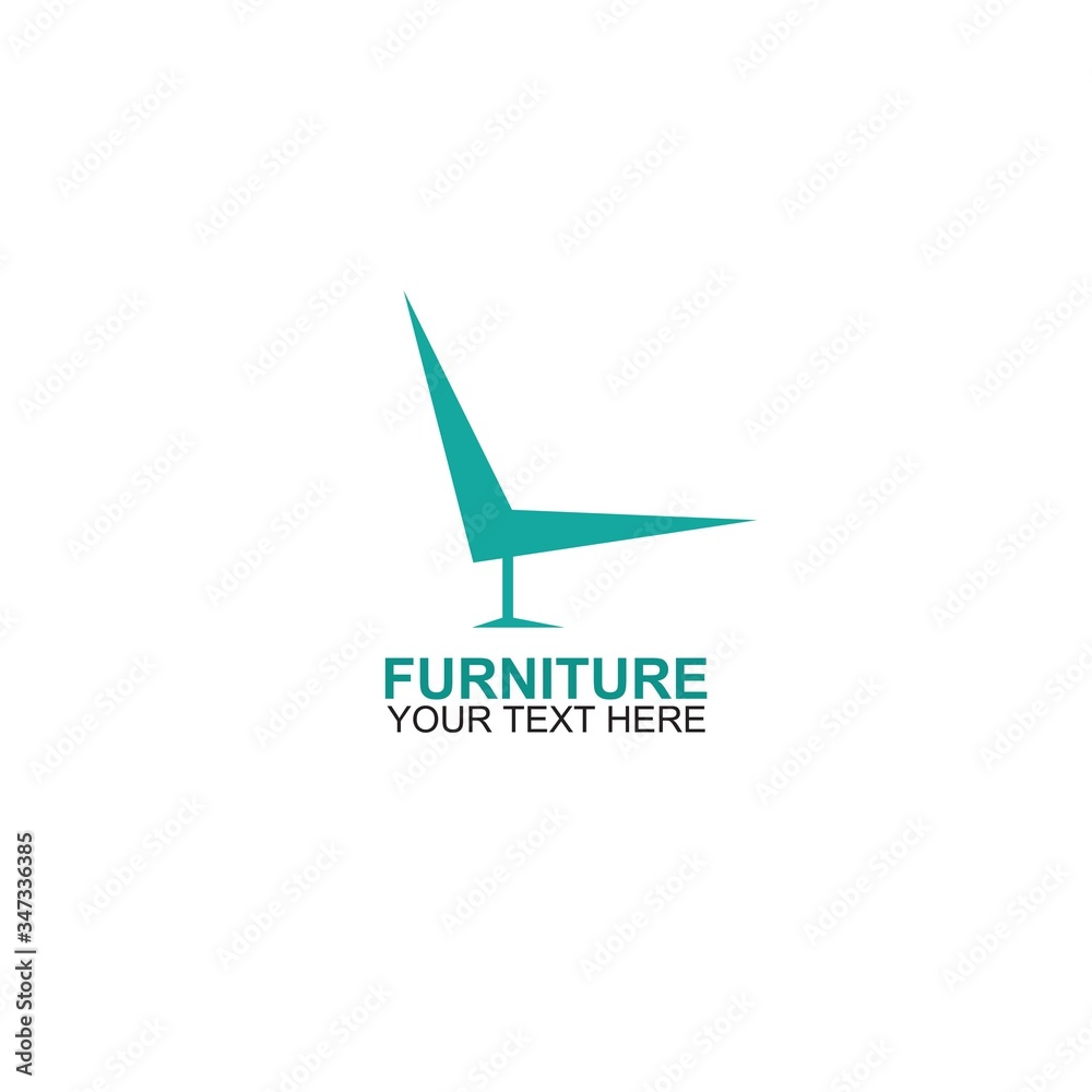 Modern Furniture Vector Logo template Modern Furniture Vector Logo template