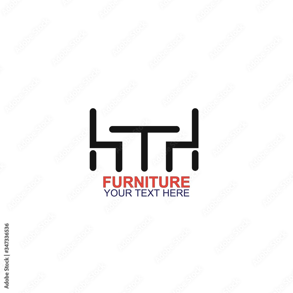 Modern Furniture Vector Logo template Modern Furniture Vector Logo template