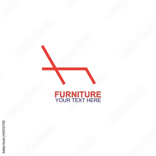 Modern Furniture Vector Logo template