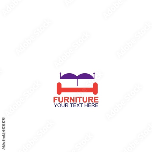 Modern Furniture Vector Logo template