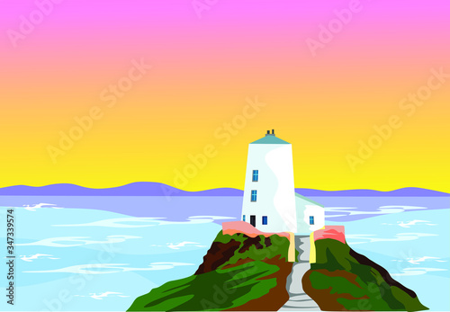 lighthouse on the coast