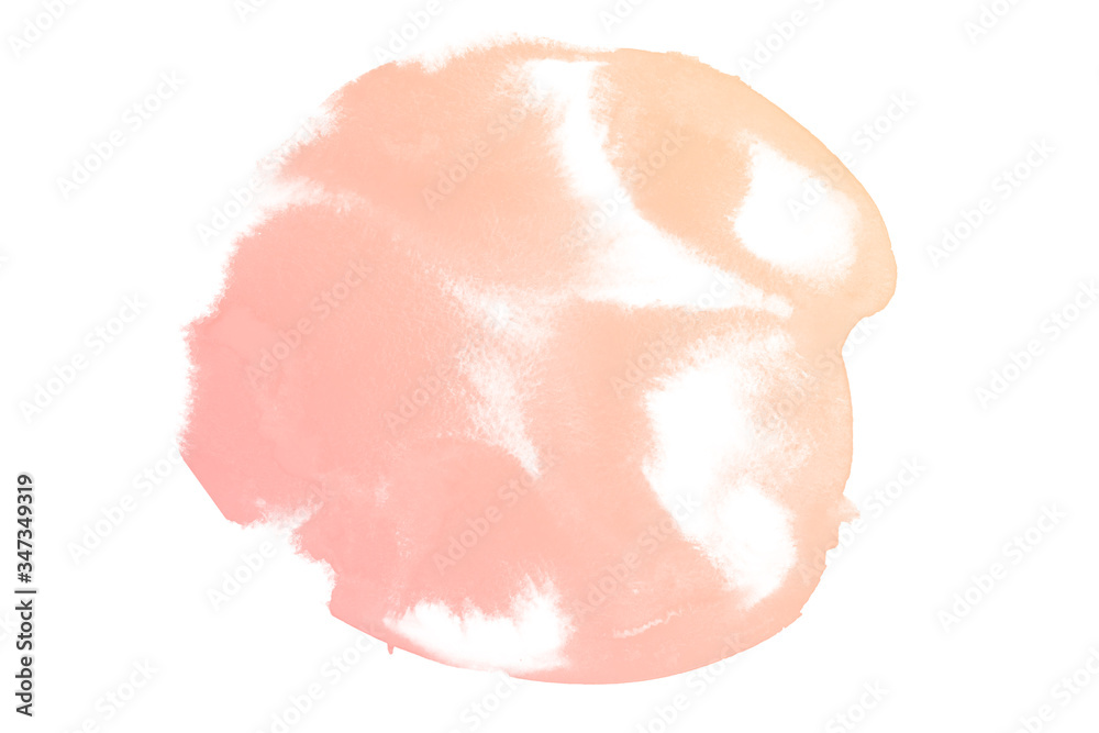 Abstract cream watercolor textuer on white background. Abstract cream watercolor textuer on white background.
