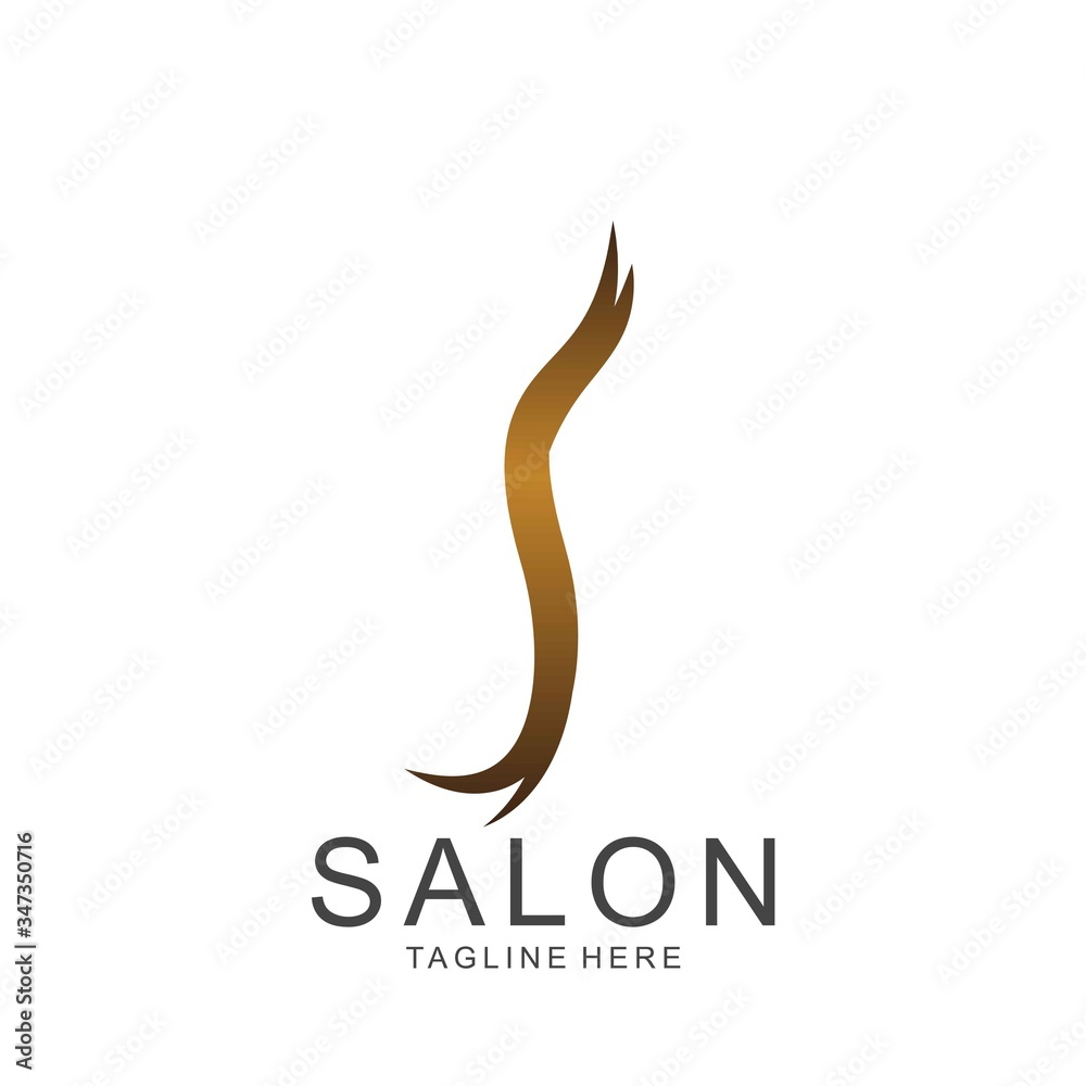 Obraz premium Modern Hair Salon Logo Design
