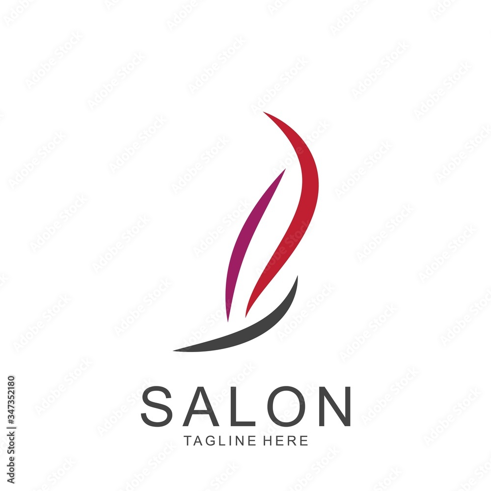Modern Hair Salon Logo Design Modern Hair Salon Logo Design