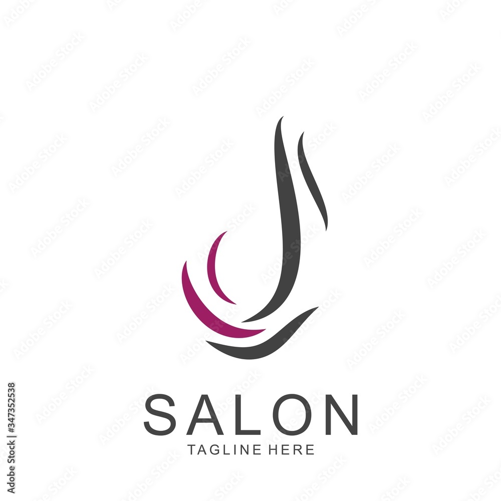 Modern Hair Salon Logo Design Modern Hair Salon Logo Design