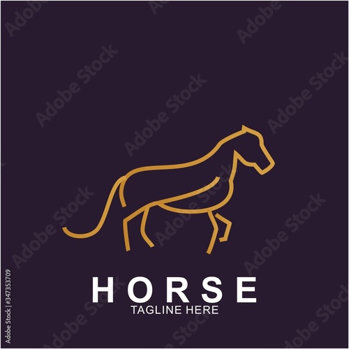 Horse Logo with modern concept