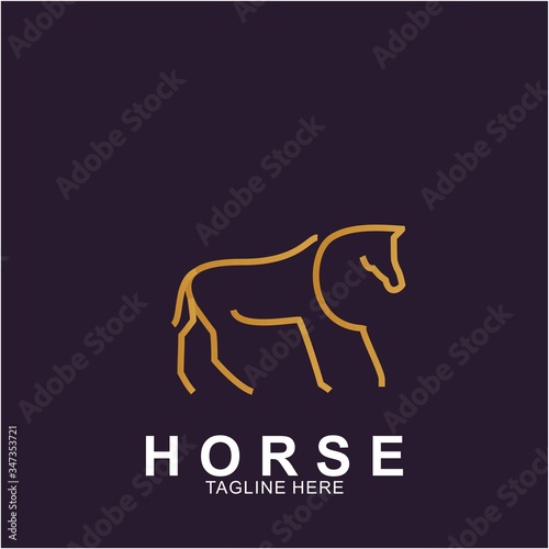 Horse Logo with modern concept © priyo