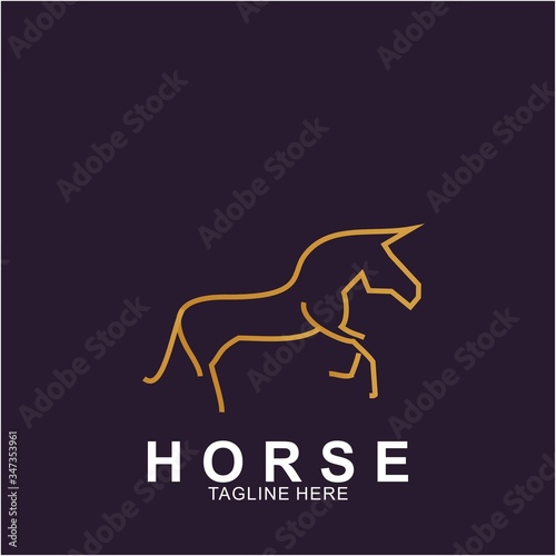 Horse Logo with modern concept